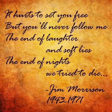 The End Jim Morrison Poetry Jim Morrison Love Poems And Quotes