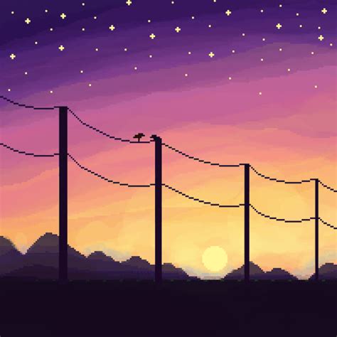 Pixel Sunset Tumblr