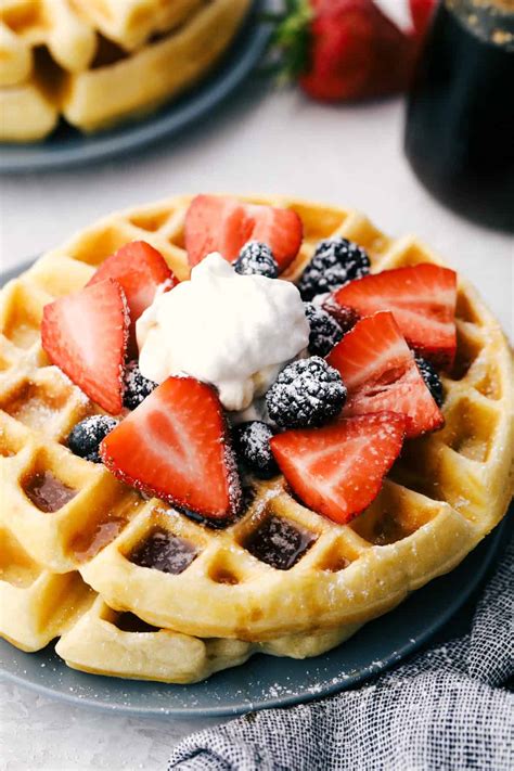 Homemade Belgian Waffles Recipe The Recipe Critic From The Horse S