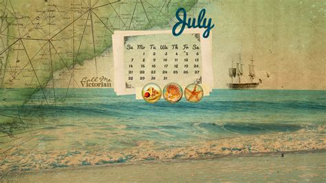 July 2013 Desktop Calendar Wallpaper Call Me Victorian