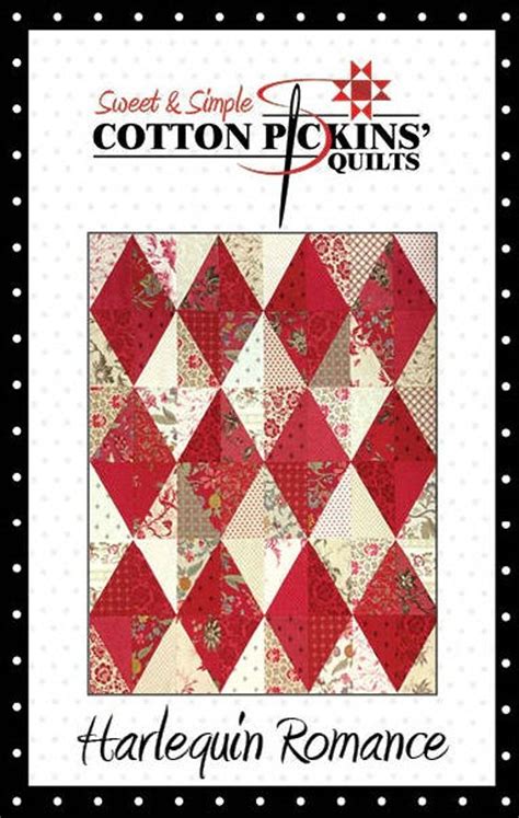 Harlequin Romance Quilt Pattern Digital Download Pdf Download Now