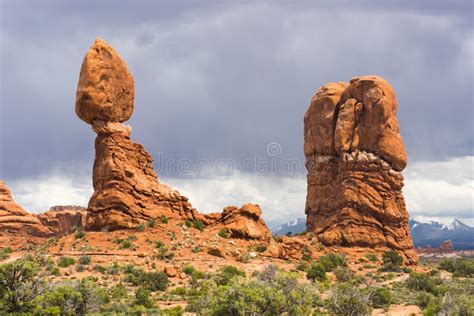 Balanced Rock In Arches National Park Stock Image Image Of Nature