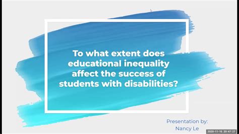 How Does Educational Inequality Affect The Success Of Students With