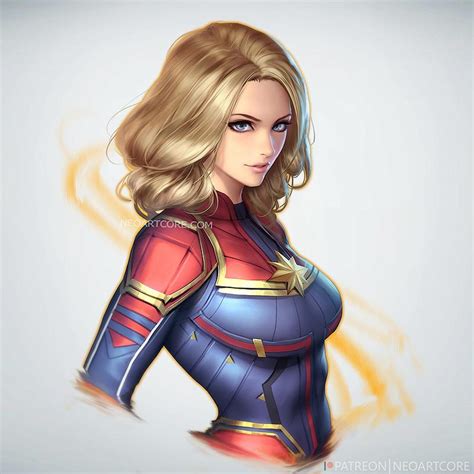 Found This Beautiful Fanart Of Captain Marvel On Deviantart By