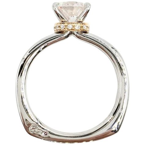 Certified 128 Carat Very Light Pink Round Diamond Solitaire Engagement