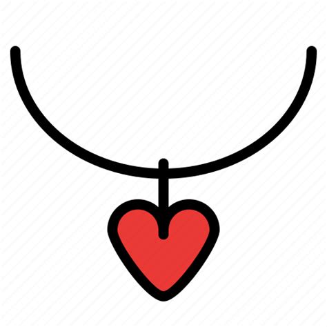Heart Love Necklace Valentine Icon