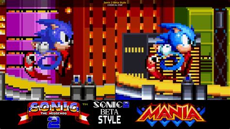Sonic 2 Beta Style Sonic Mania Mods