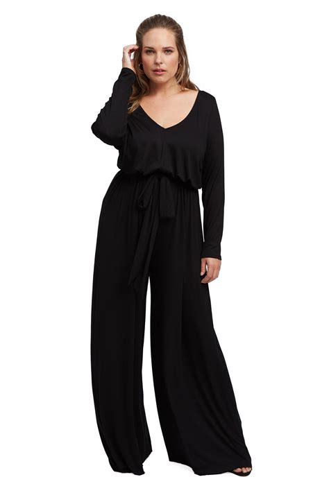 Judith Jumpsuit Black Plus Size Rachel Pally