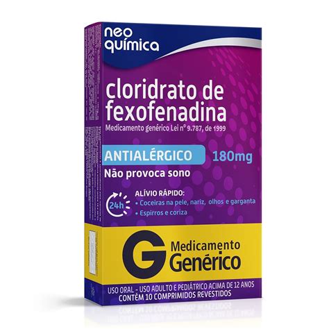 Comprar Cloridrato De Fexofenadina Mg Com Comprimidos
