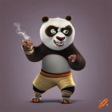 Master Shifu From Kung Fu Panda Showcasing Kung Fu Skills