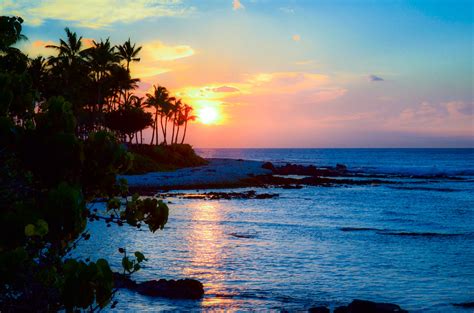 Sunset On The Big Island Hawaii Looking Thru My Lens