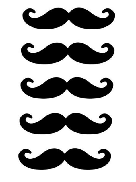 Free Printable Mustaches
