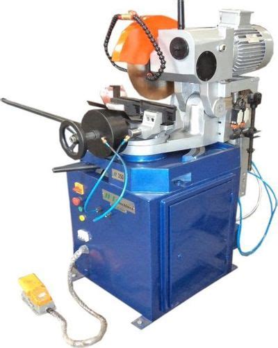 Blue Industrial Semi Auto Pipe Cutting Machine At Best Price In