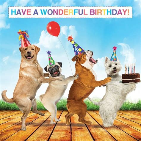 Dog Lovers Luxury Glitter Birthday Greeting Card Pug
