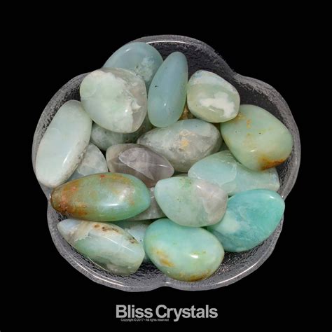 1 Medlrg Andean Blue Opal Tumbled Stone Healing Crystal And Etsy