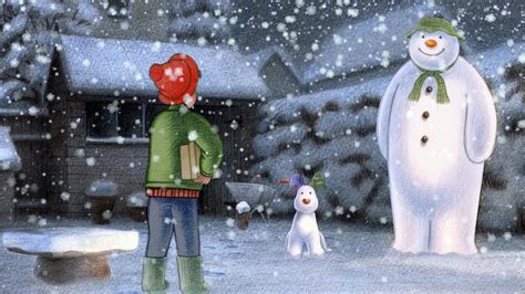 The Snowman And The Snowdog Computer Wallpapers Desktop Backgrounds