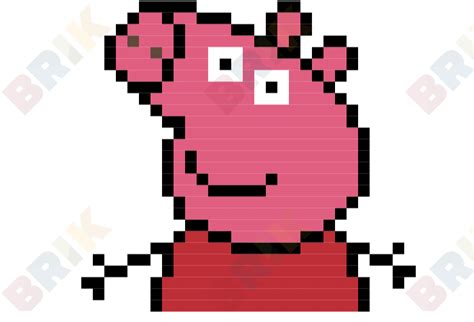 Peppa Pig Pixel Art Brik