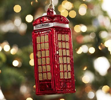 Now offering afterpay and interest free payment options. Red Telephone Booth Ornament | Pottery Barn