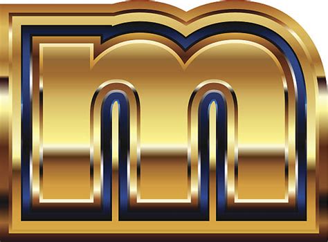 Gold 3d Letter M Illustrations Royalty Free Vector Graphics And Clip Art