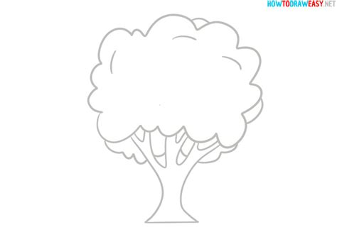 How To Draw A Tree How To Draw Easy