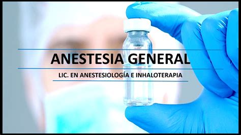 Introducción A La Anestesia General Parte 1 Youtube