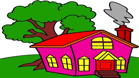 How to draw a tree, there are many different ways to draw trees, so take this one way and learn finishing off your tree drawing. Teach Drawing for Kids |draw house for kids Coloring House ...