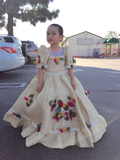 Philippine Costume Filipiniana Dress Kids Gown Modern Filipiniana Dress