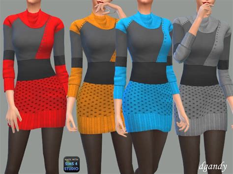 Best Sims 4 Sweater Dress Cc You Can Download All Free Fandomspot