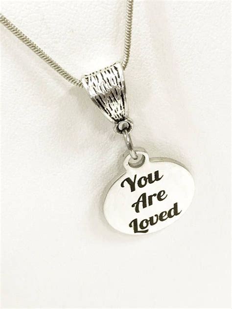 Love Jewelry You Are Loved Necklace You Are Loved Jewelry Etsy Love