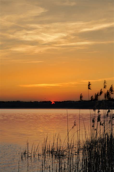 Sonnenuntergang Am Rangsdorfer See Foto And Bild Landschaft