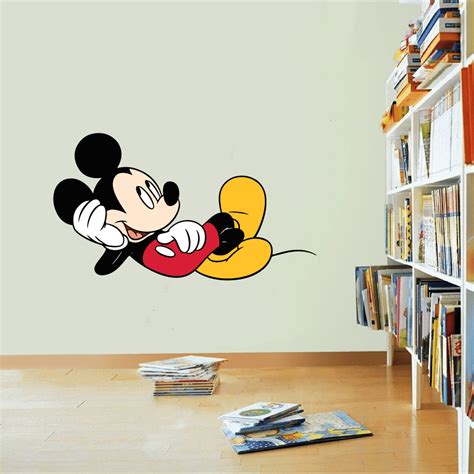 Mickey Mouse Imagining Cartoon Character Wall Art Graphic Decal Sticker