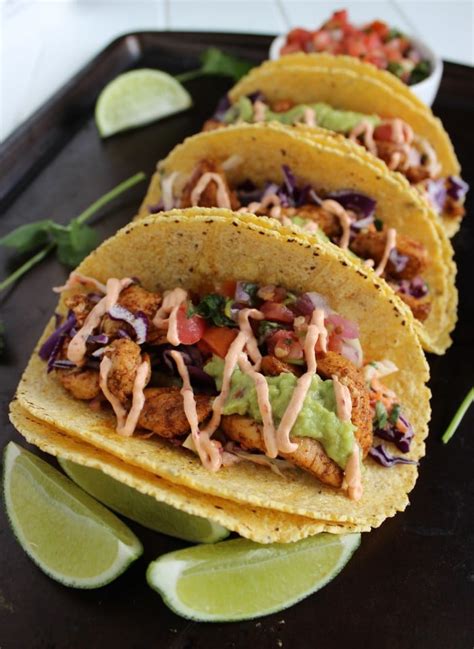 Skinny Baja Chicken Tacos The Live Fit Girls