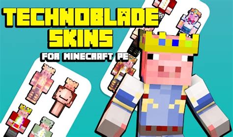 Technoblade Skins Minecraft Bedrock Pe Skins