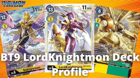 Lordknightmon Deck Profile Digimon Tcg Bt9 Youtube