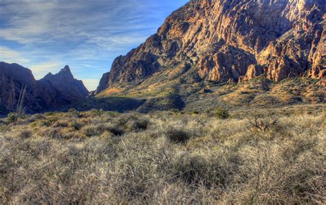 Mountains From The Basin At Big Bend National Park Texas Image Free