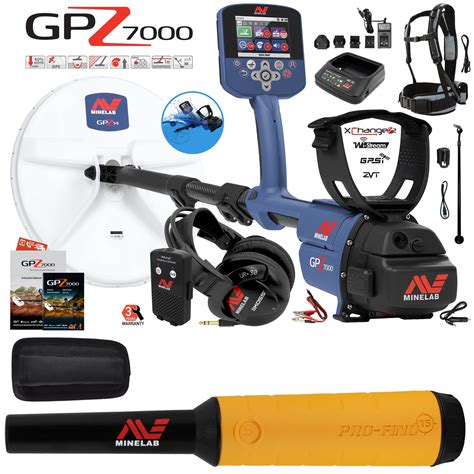 Minelab Gpz 7000 All Terrain Gold Metal Detector With Pro Find 15