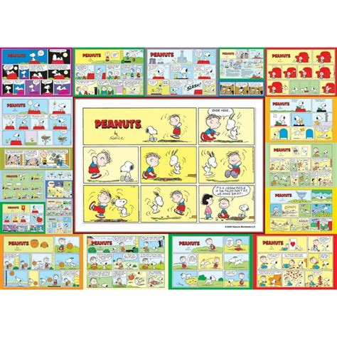 Peanuts Classic Snoopy Comics 1000 Piece Jigsaw Puzzle W Preserver Kit