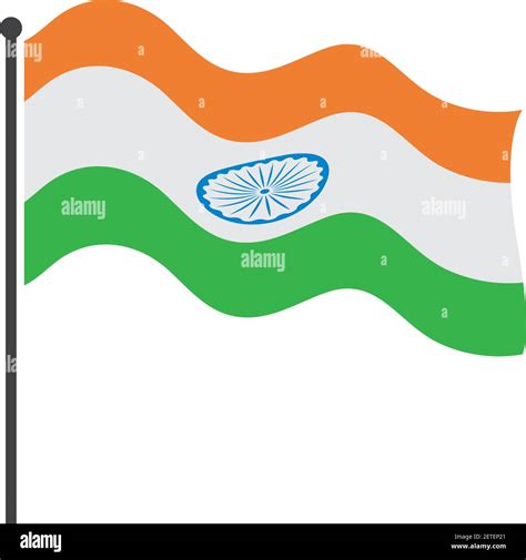 Indian Flag Vector Icon Illustration Design Stock Vector Image And Art
