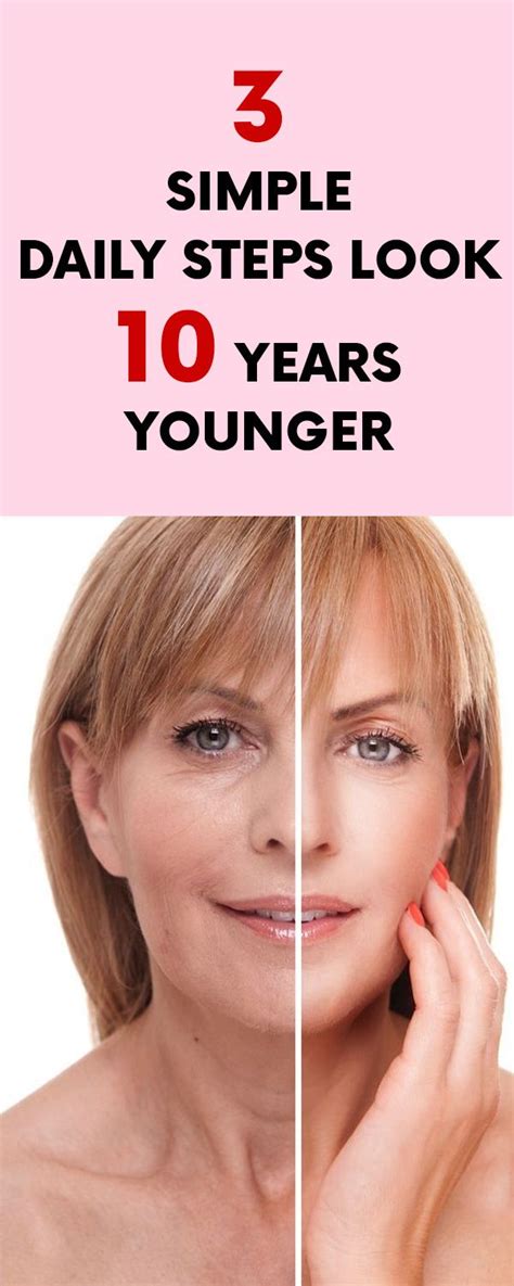 3 Simple Daily Steps Look 10 Years Younger Reverse Aging Skin Health