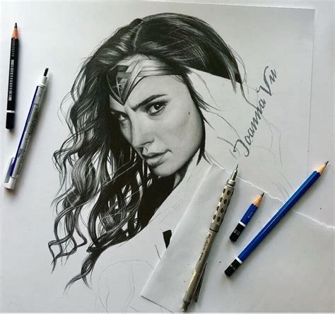 Wonderwoman Drawing Ioanna Ladopoulou Art And Design