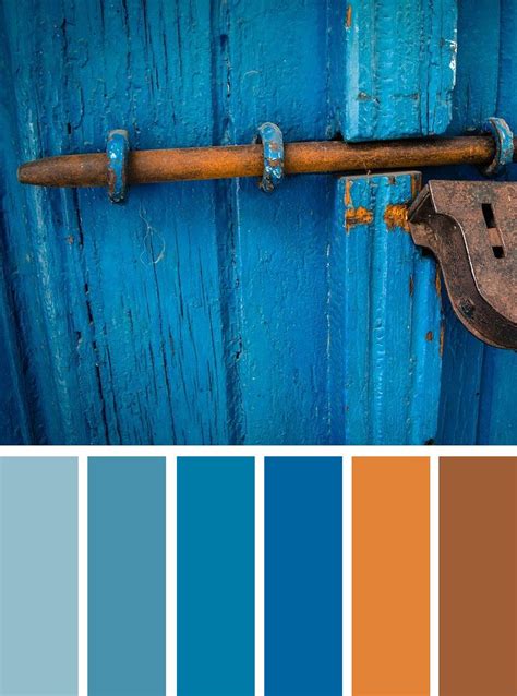 Blue And Rust Color Scheme Rust Color Schemes Color Schemes Fall