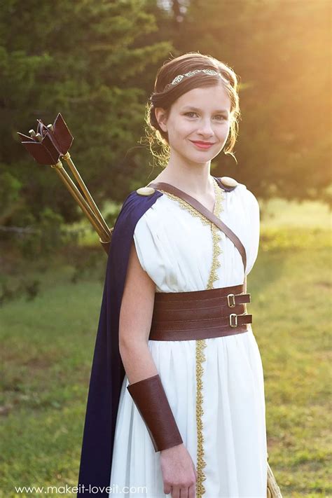 DIY Greek Goddess Costume ARTEMIS Make It Love It Goddess Costume Greek Goddess Costume