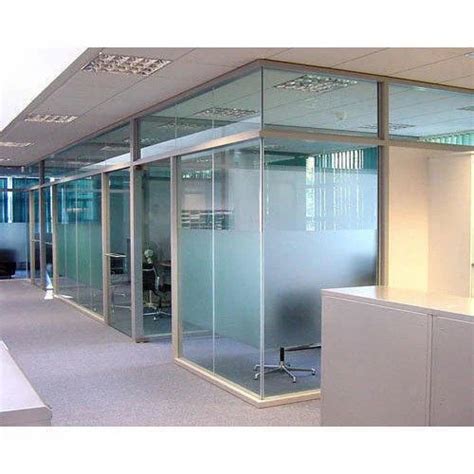 stainless steel office glass partition at rs 250 square feet in ahmedabad id 8985426588