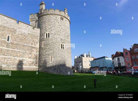 Salisbury Tower And The Exterior Walls Of Windsor Castle An Official Residence Of Queen