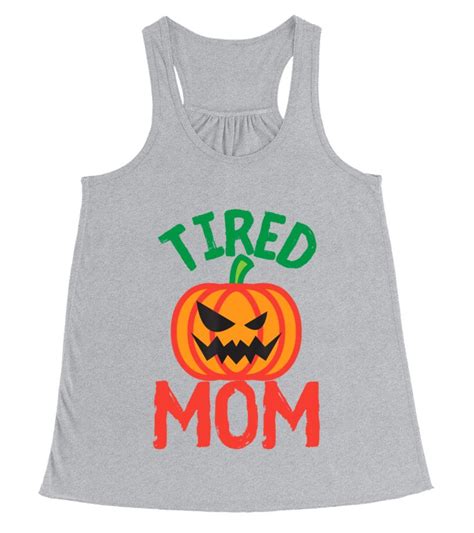 Mom Halloween Tired Moms Funny Mama T Pumpkin Costume Tee T Shirt
