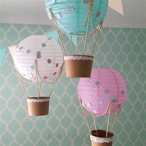 Whimsical Hot Air Balloon Decoration Diy Kit Nursery Decor Travel