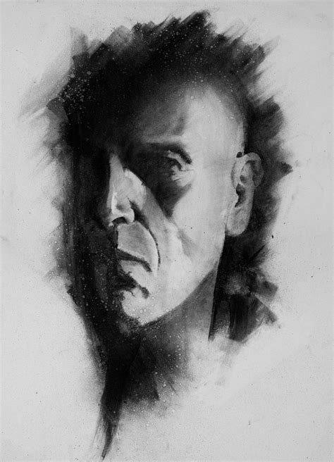 Self Portrait 01 Charcoal Sketch Inspired By The Truly Talented