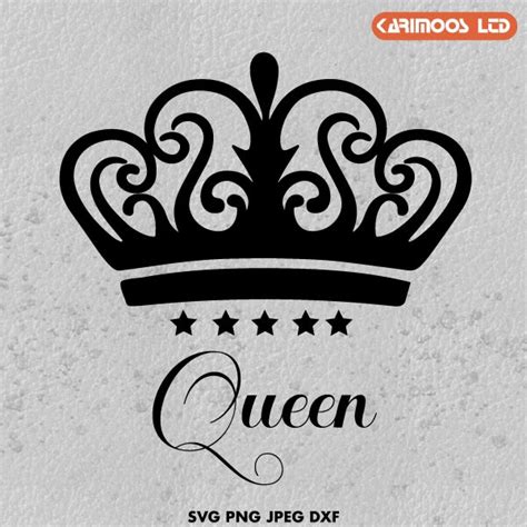 204 Queen Crown Logo Svg Svg Png Eps Dxf File