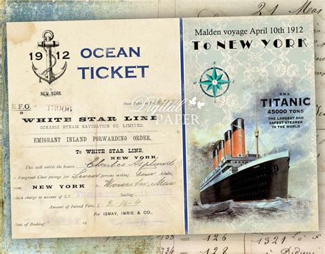 Printable Titanic Ticket Template Merablackmagic