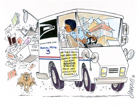 Mail Carrier Cartoon Funny T For Mail Carrier
